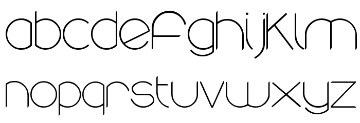 round Font LOWERCASE