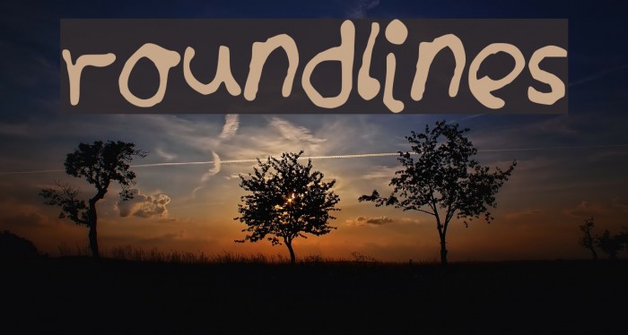 roundlines Font examples