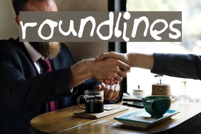 roundlines Font examples