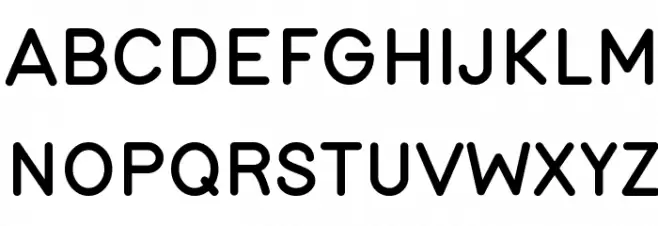 roung Font UPPERCASE