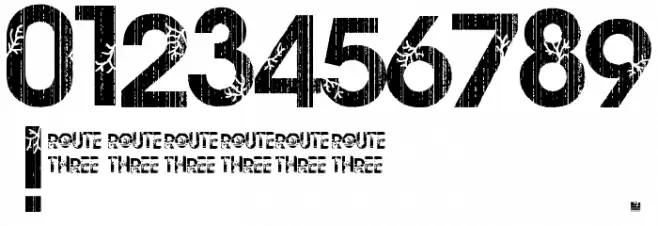 route 3 Font OTHER CHARS
