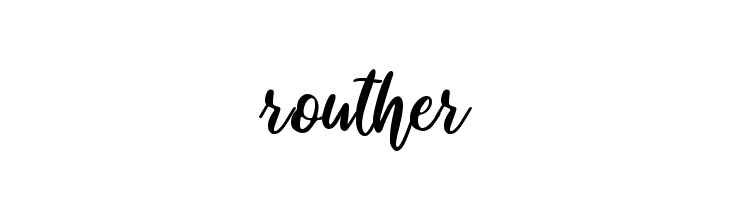 routher  font caratteri gratis