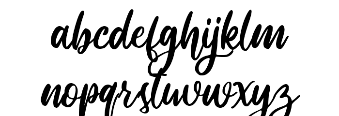 routher Font LOWERCASE