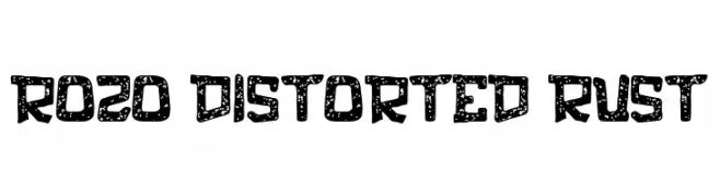 rozo Distorted Rust  Fuentes Gratis Descargar