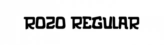 rozo Regular  Frei Schriftart Herunterladen
