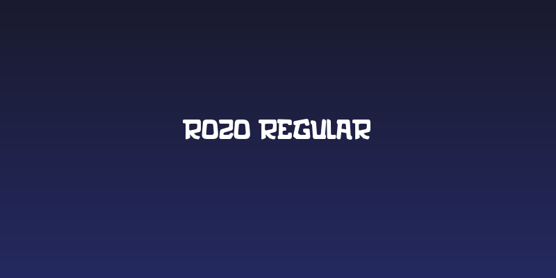 rozo Regular Social Header