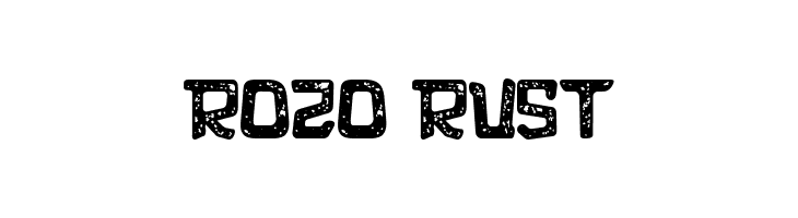 rozo Rust  font caratteri gratis
