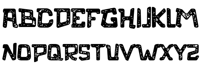 rozo Rust Font LOWERCASE