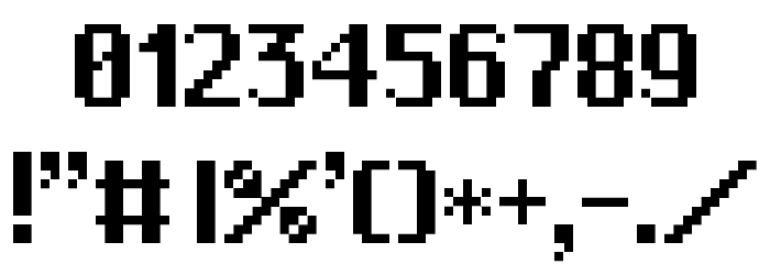 RPGSystem Font OTHER CHARS