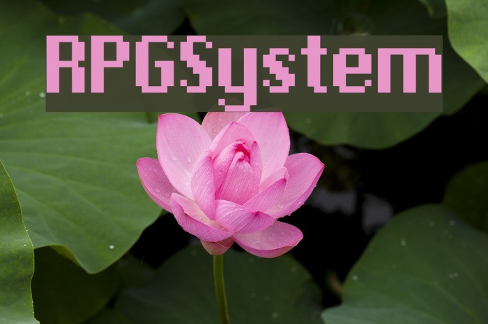 RPGSystem Font examples