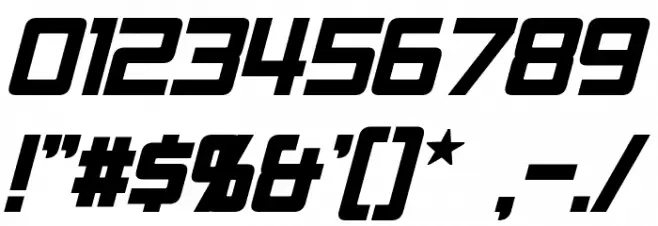 RPM Bold Italic Font OTHER CHARS