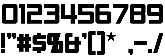 RPM Bold Font OTHER CHARS