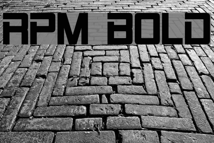 RPM Bold Font examples