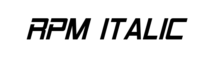 RPM Italic  免费字体下载
