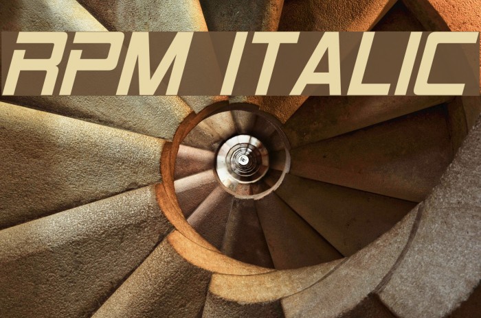 RPM Italic Font examples
