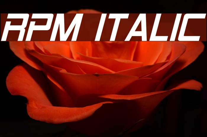 RPM Italic Font examples