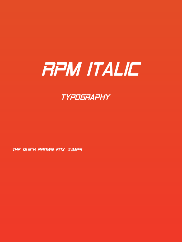 RPM Italic Poster