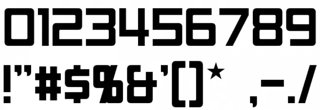 RPM Font OTHER CHARS