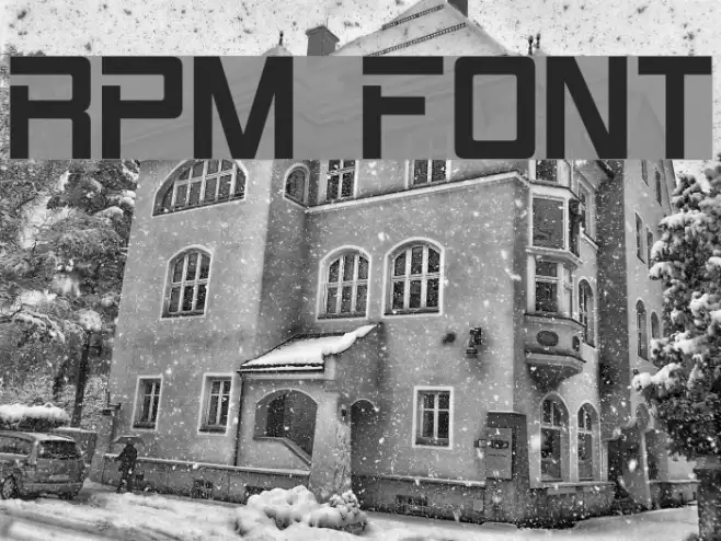 RPM Font examples