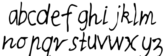 RQSThinnyandThicky Font LOWERCASE