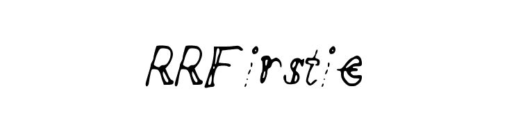 RRFirstie  नि: शुल्क फ़ॉन्ट्स डाउनलोड