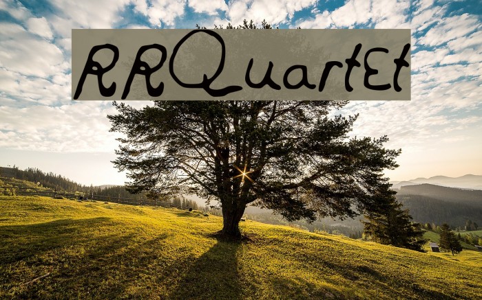 RRQuartet Font examples