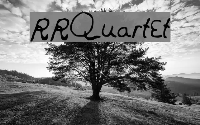 RRQuartet Font examples