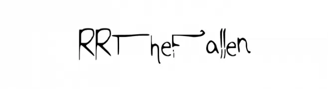 RRTheFallen  Frei Schriftart Herunterladen