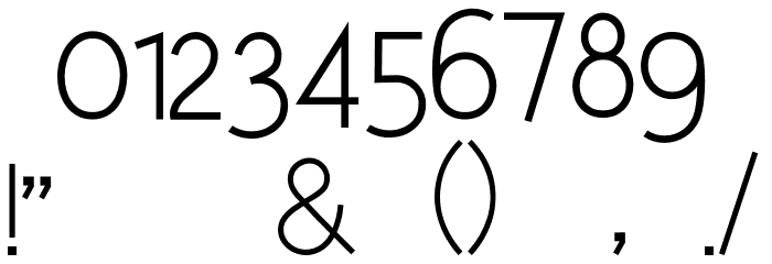 RS Unique Font OTHER CHARS