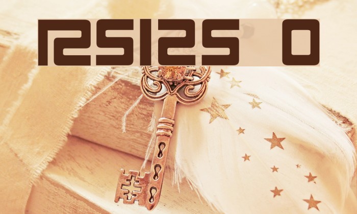 RS125 Original Font examples