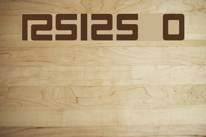 RS125 Original Font examples