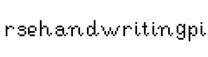 RSEHandwritingPi  フリーフォントのダウンロード