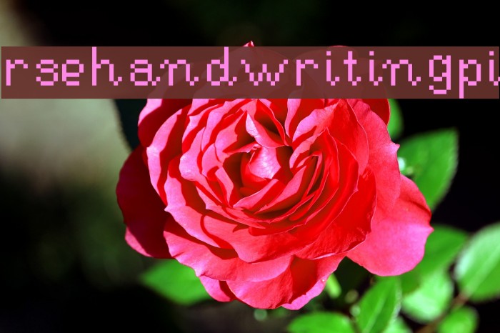 RSEHandwritingPi Font examples