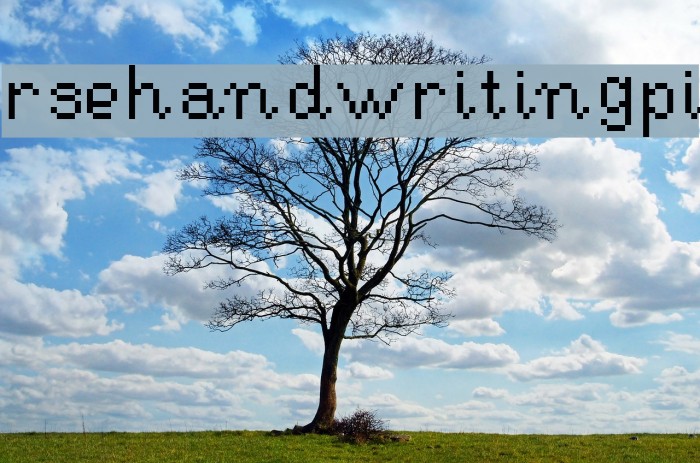 RSEHandwritingPi Font examples