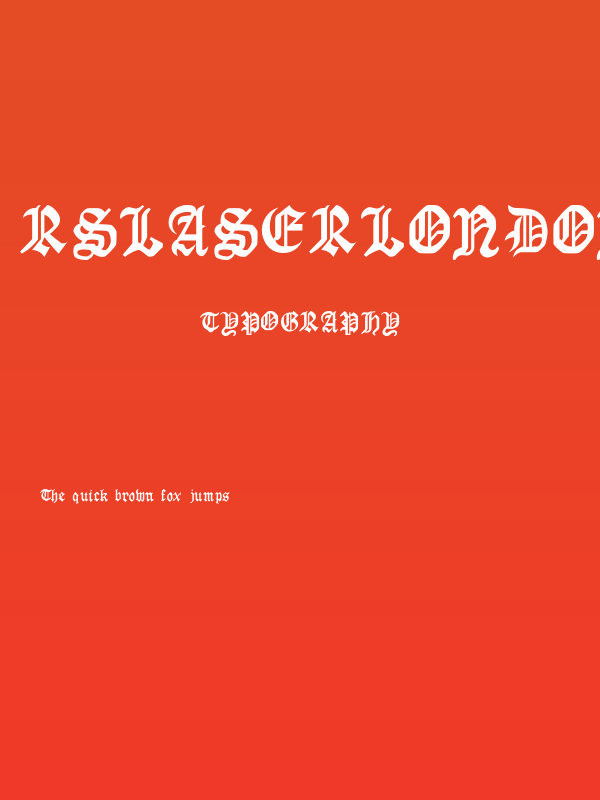 RSLaserLondon Poster