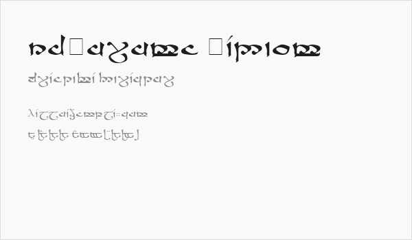 RSMoroma Medium Business Card