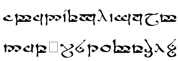 RSMoroma Medium Font LOWERCASE