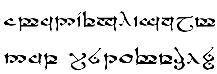 RSMoroma Font LOWERCASE