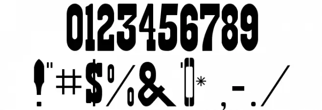 RSPlaybill Font OTHER CHARS