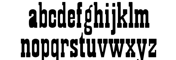 RSPlaybill Font LOWERCASE
