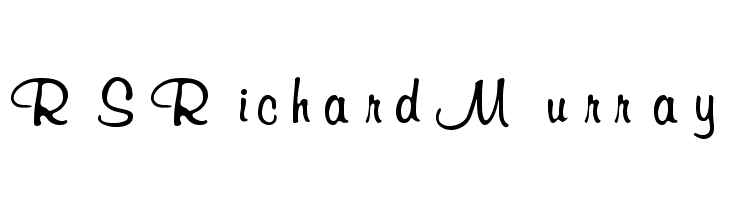 RSRichardMurray Font