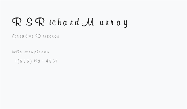 RSRichardMurray Business Card