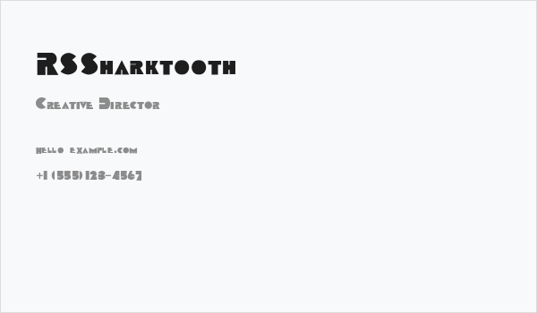 RSSharktooth Business Card