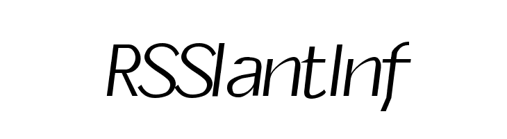RSSlantInf  les polices de caractères gratuit tlcharger