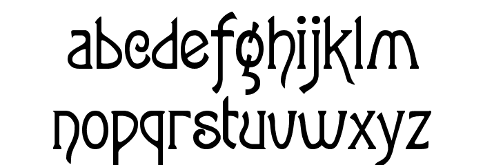 RSToulouseLautrec Font LOWERCASE