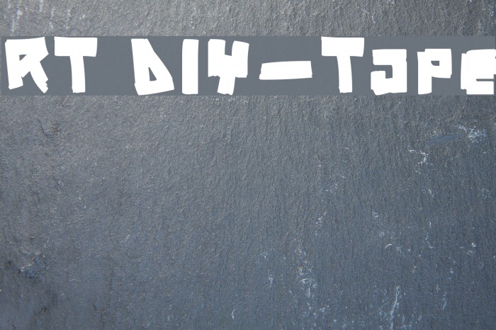 RT DIY-Tape Font examples
