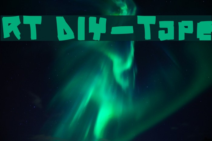 RT DIY-Tape Font examples