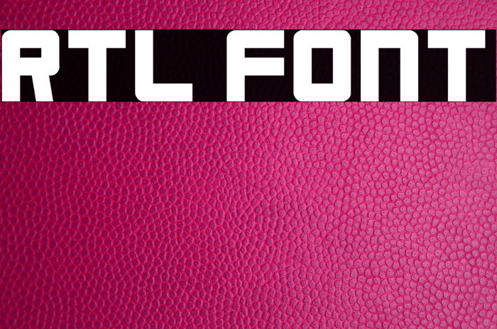 RTL Font examples