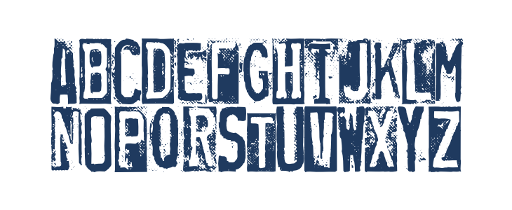 RUBBERSTAMP Lowercase