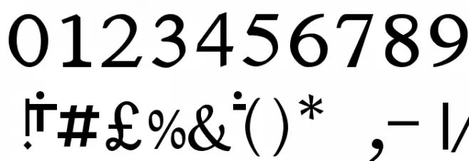 RUBYSARP フォント その他の文字